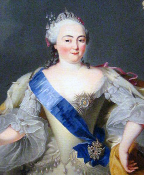 Портрет Елизаветы Петровны, императрицы Санкт-Петербургской Руси.