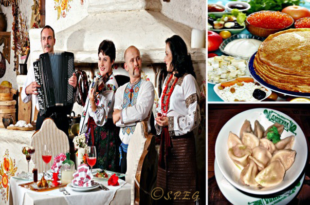 Typical Russian Restaurant Food Typical Russian Restaurant Food