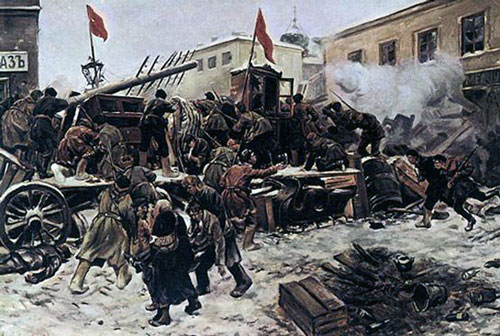 Painting of the 1905 Russian Revolution.