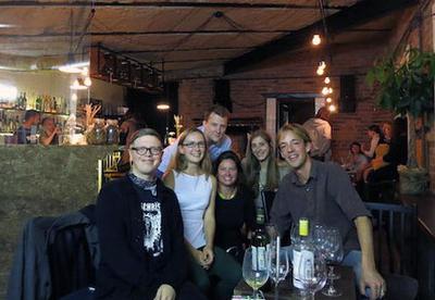 Gabriel with his friends