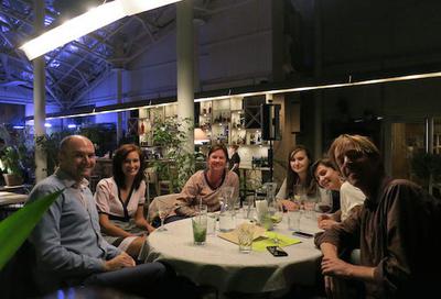 Gabriel with his friends